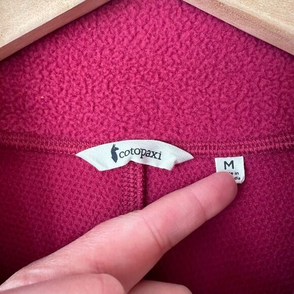 Cotopaxi Women’s Abrazo Half Zip Fleece Jacket Mustard Yellow Dark Rose - Picture 5 of 10